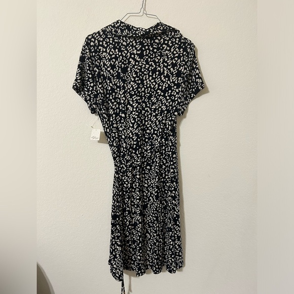 NWT Free People Marsaille Cut Out Mini Dress Black Combo Size Large Wrap Strings - Picture 6 of 11